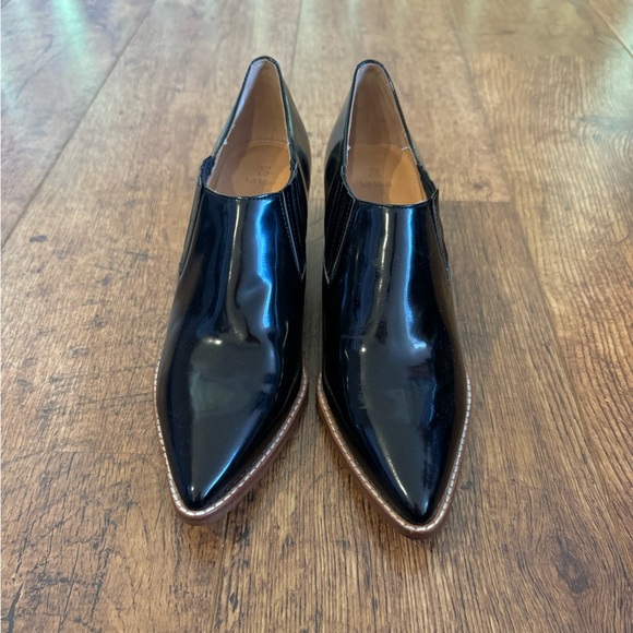 Anthropologie Bill Blass Tina Ankle Booties Black Size 8 - Picture 3 of 10